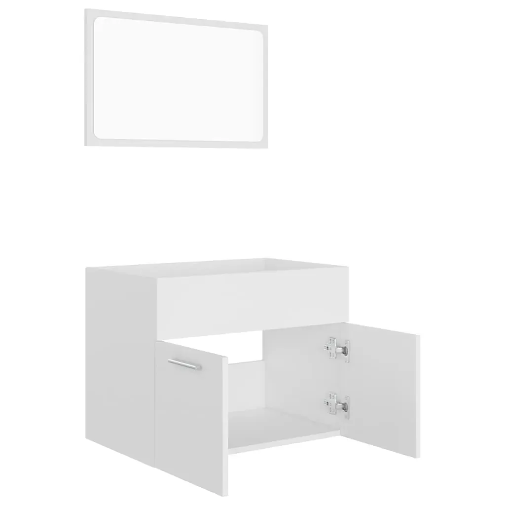 2 Piece Bathroom Furniture Set Engineered Wood Price