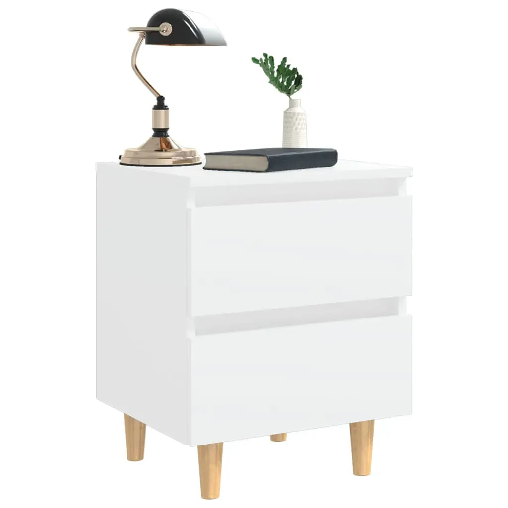 Tualatin Bed Cabinet with Solid Pinewood Legs 40x35x50 cm Price
