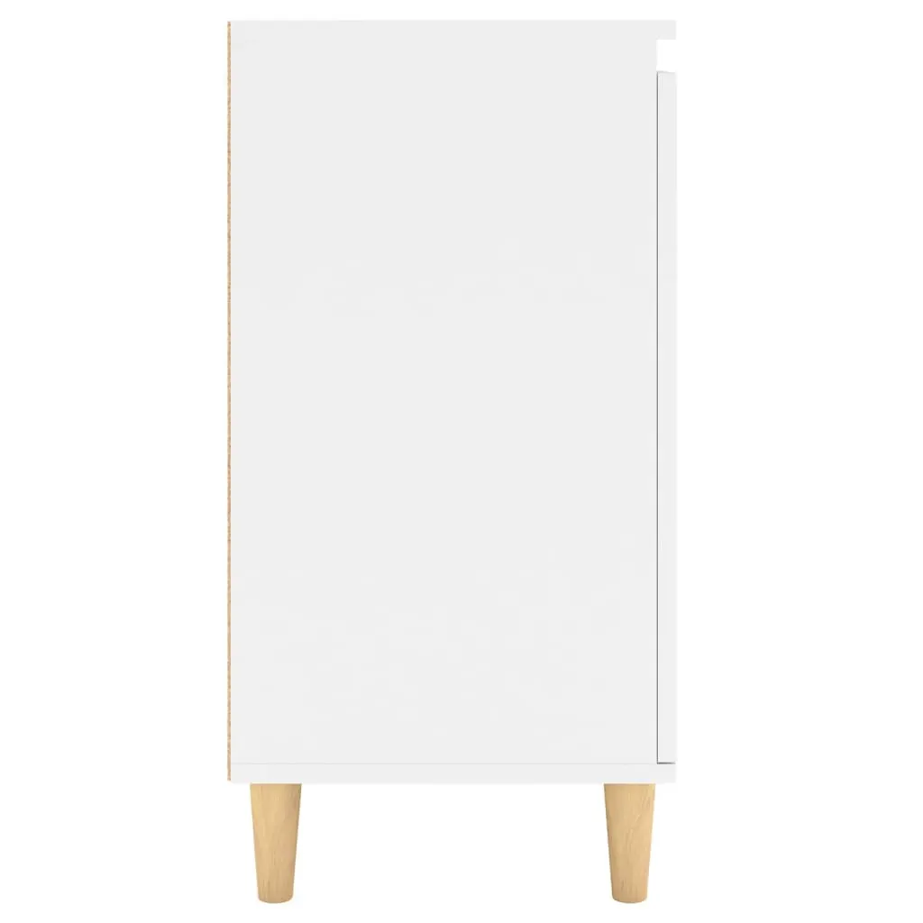 Sideboard with Solid Wood Legs 60x35x70 cm Engineered Wood Price