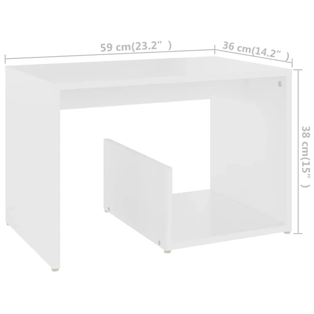 Vandalia Side Table 59x36x38 cm Engineered Wood Price