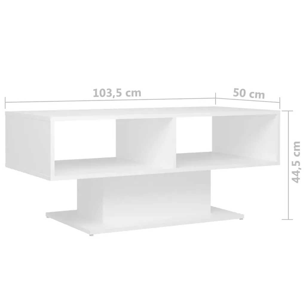 Coffee Table 103.5x50x44.5 cm Engineered Wood Price