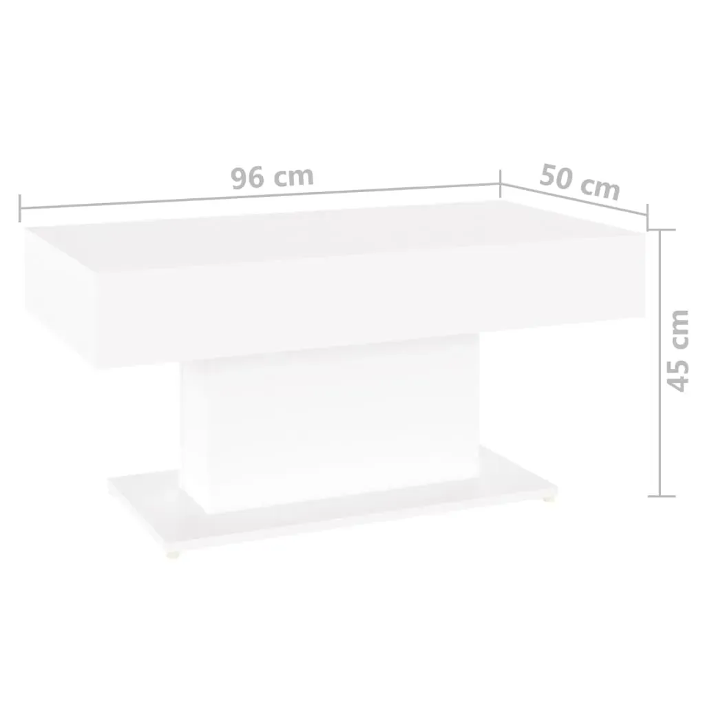 Coffee Table 96x50x45 cm Engineered Wood Price
