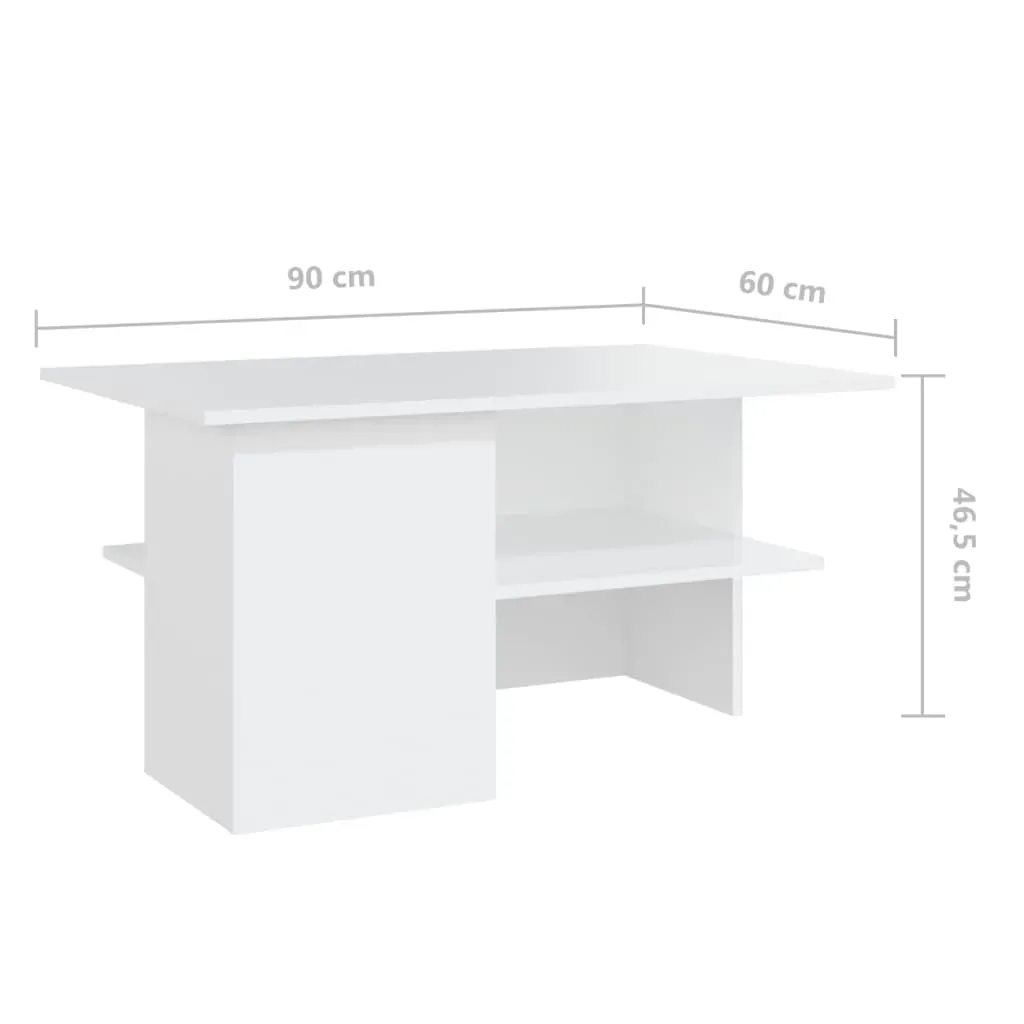 Coffee Table 90x60x46.5 cm Engineered Wood Price