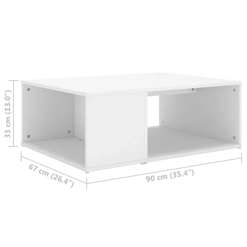 Coffee Table 90x67x33 cm Engineered Wood Price