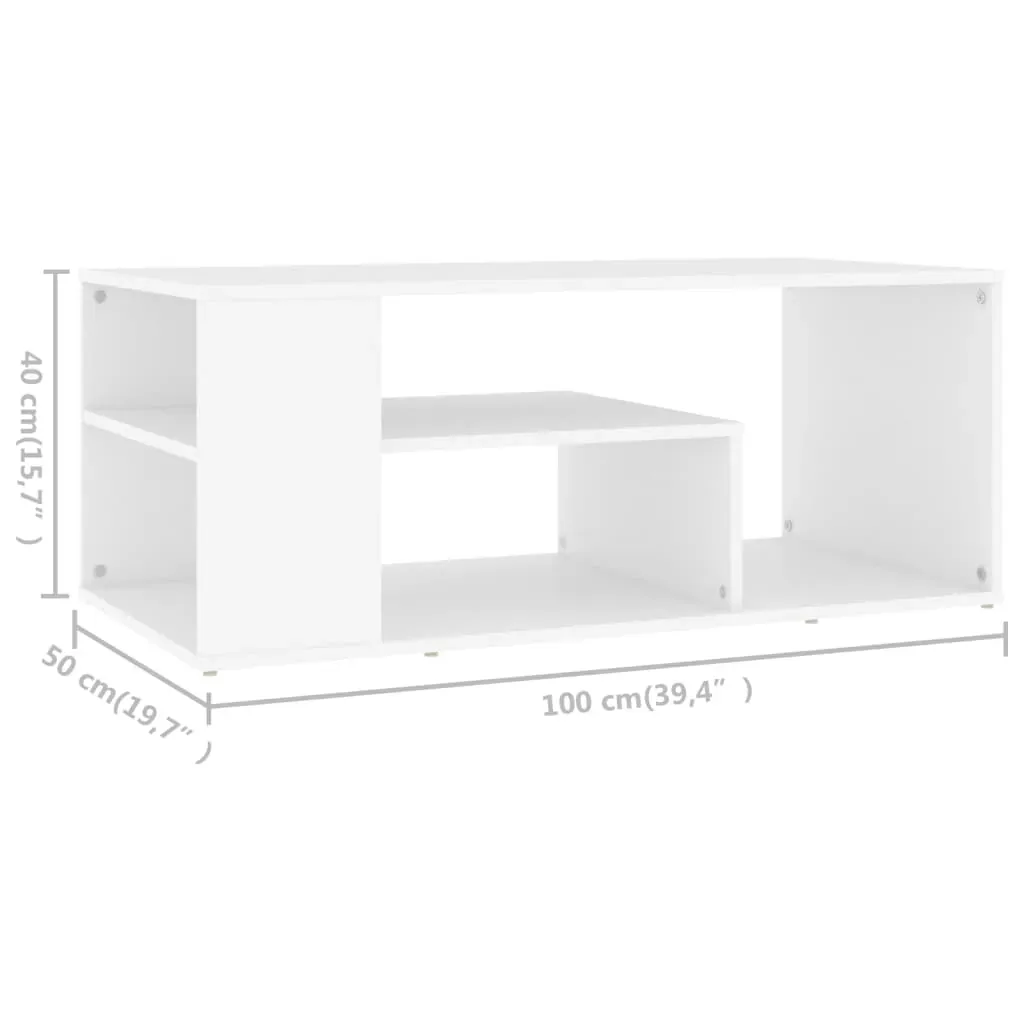 Coffee Table 100x50x40 cm Engineered Wood Price