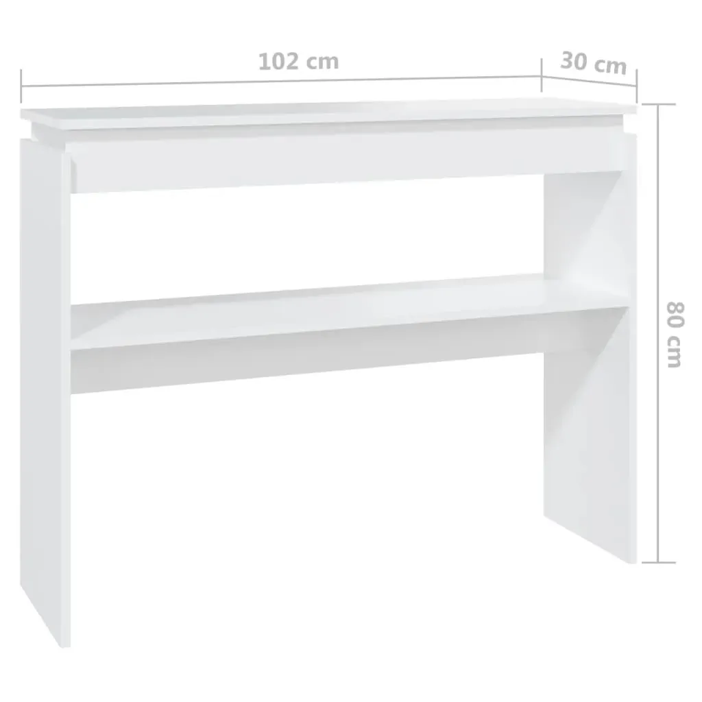 Console Table 102x30x80 cm Engineered Wood Price