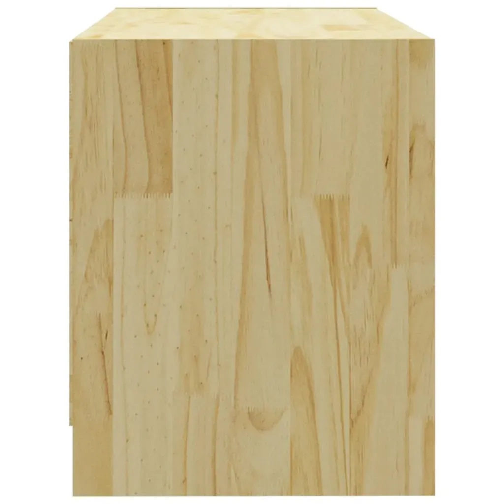 Chingford TV Cabinet 80x31x39 cm Solid Pinewood Price