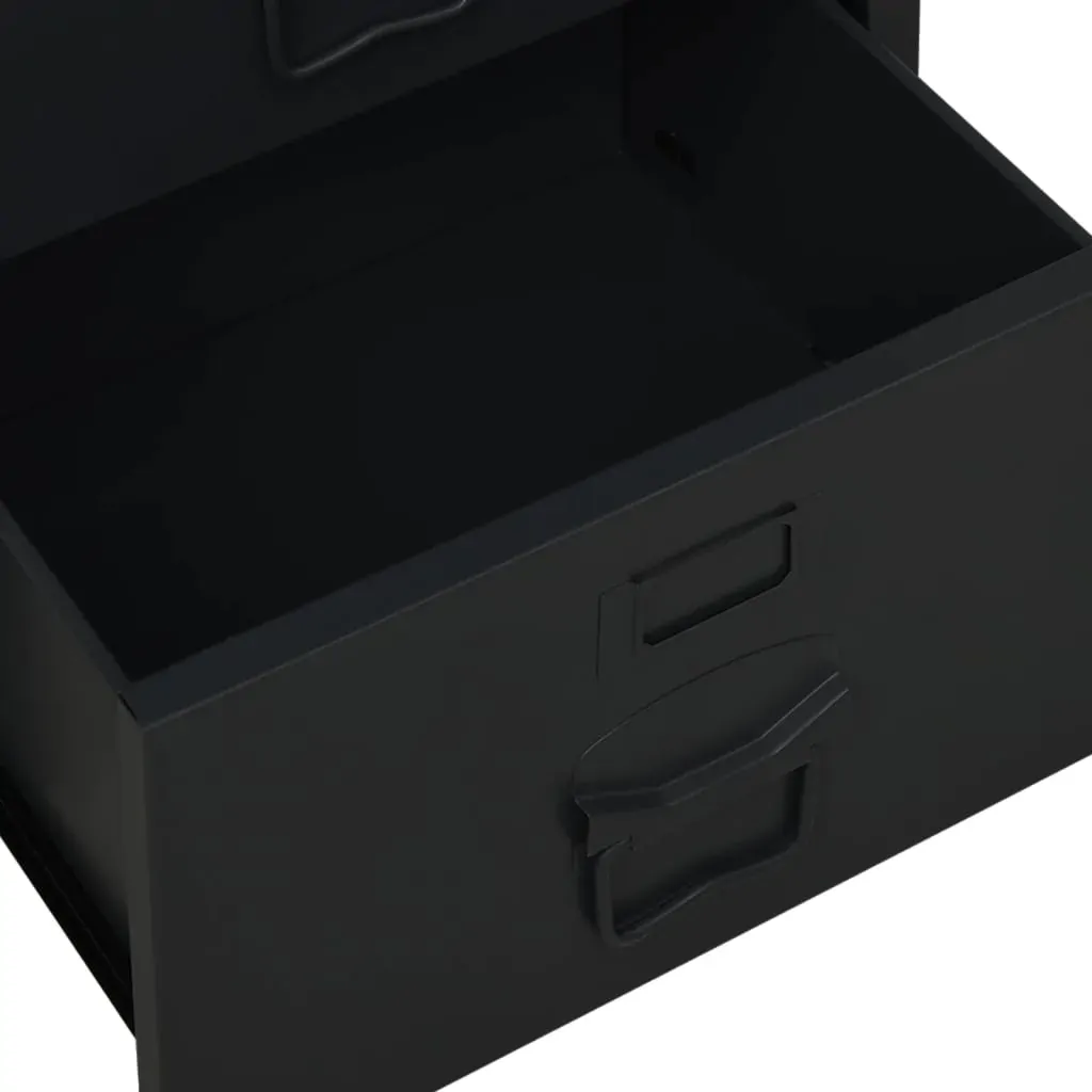 Industrial Desk with Drawers 105x52x75 cm Steel Price