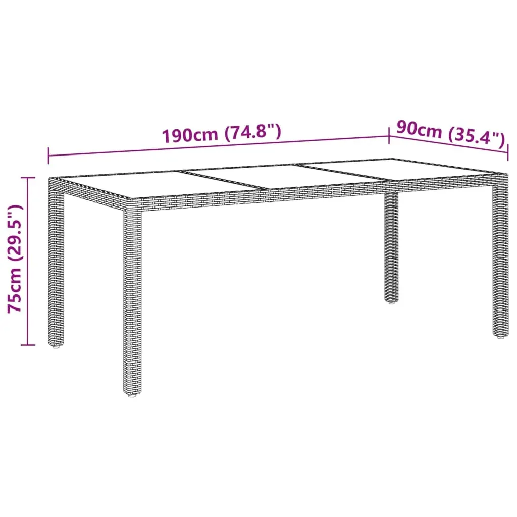 9 Piece Garden Dining Set Poly Rattan Price