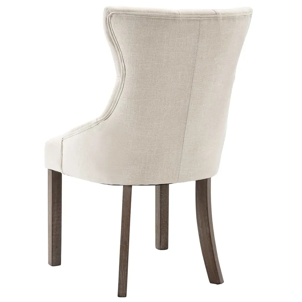 Dining Chairs Beige Fabric Price