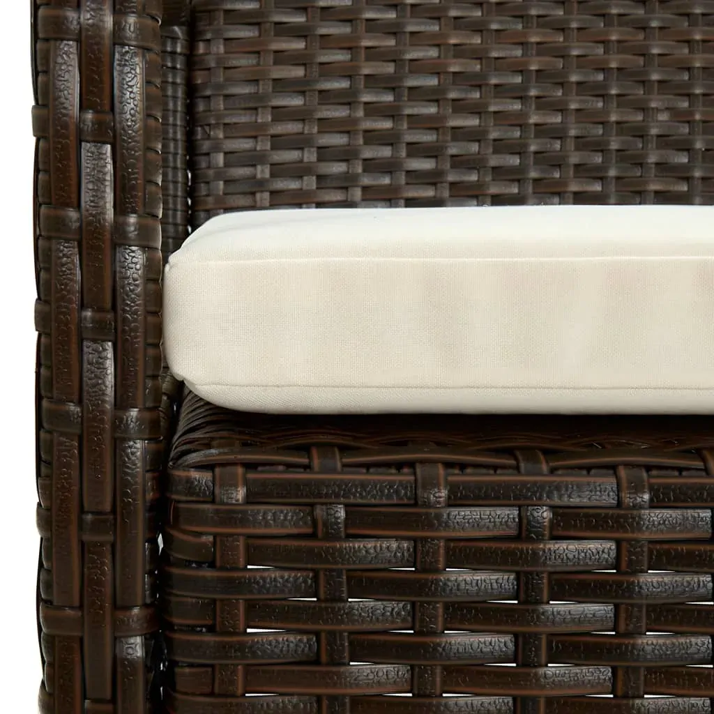 Garden Chair with Cushion Poly Rattan Price