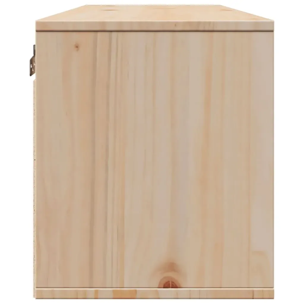Wall Cabinet 100x30x35 cm Solid Wood Pine Price