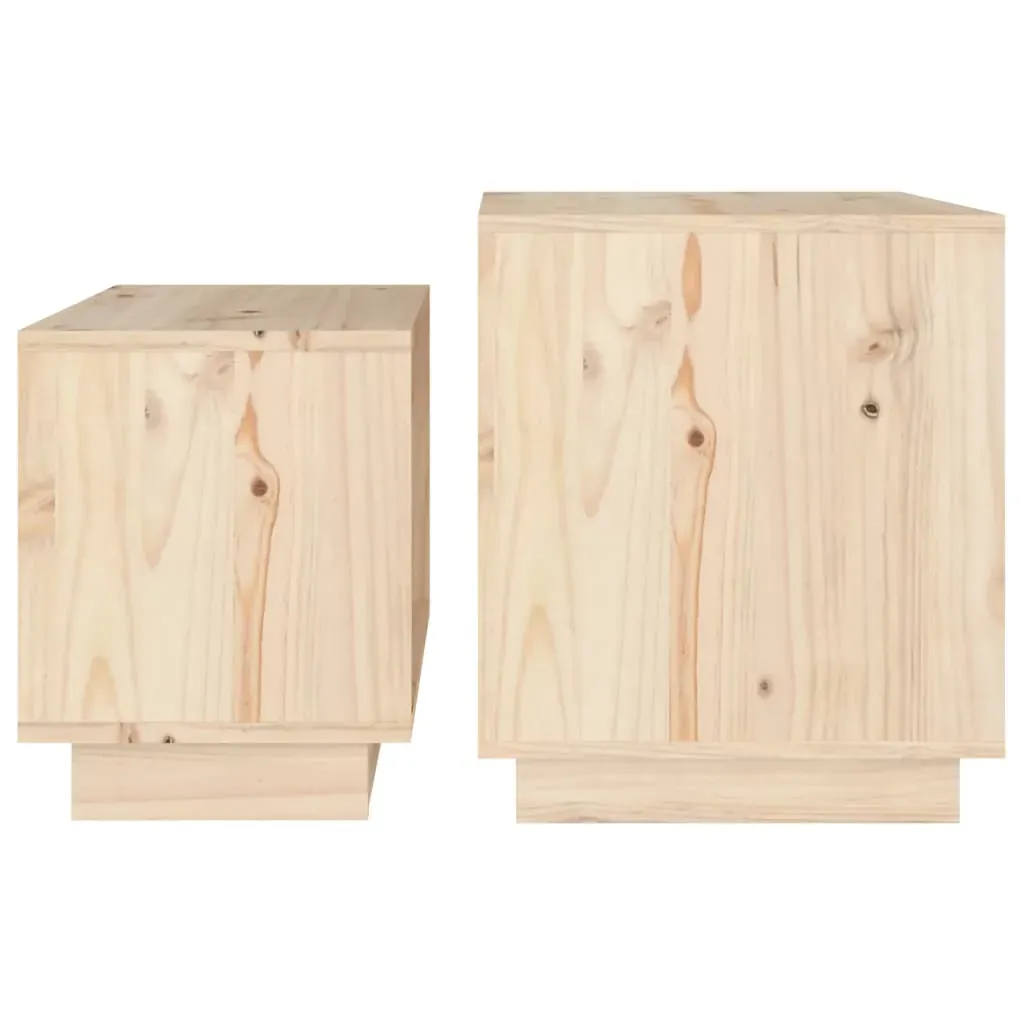 Nesting Coffee Tables 2 pcs Solid Wood Pine Price