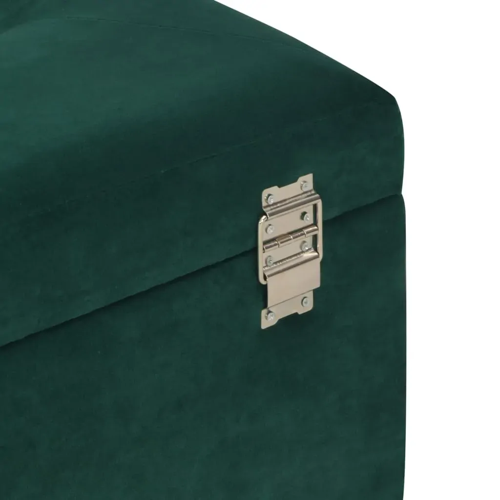 Bench with Storage Compartment 80 cm Velvet Price