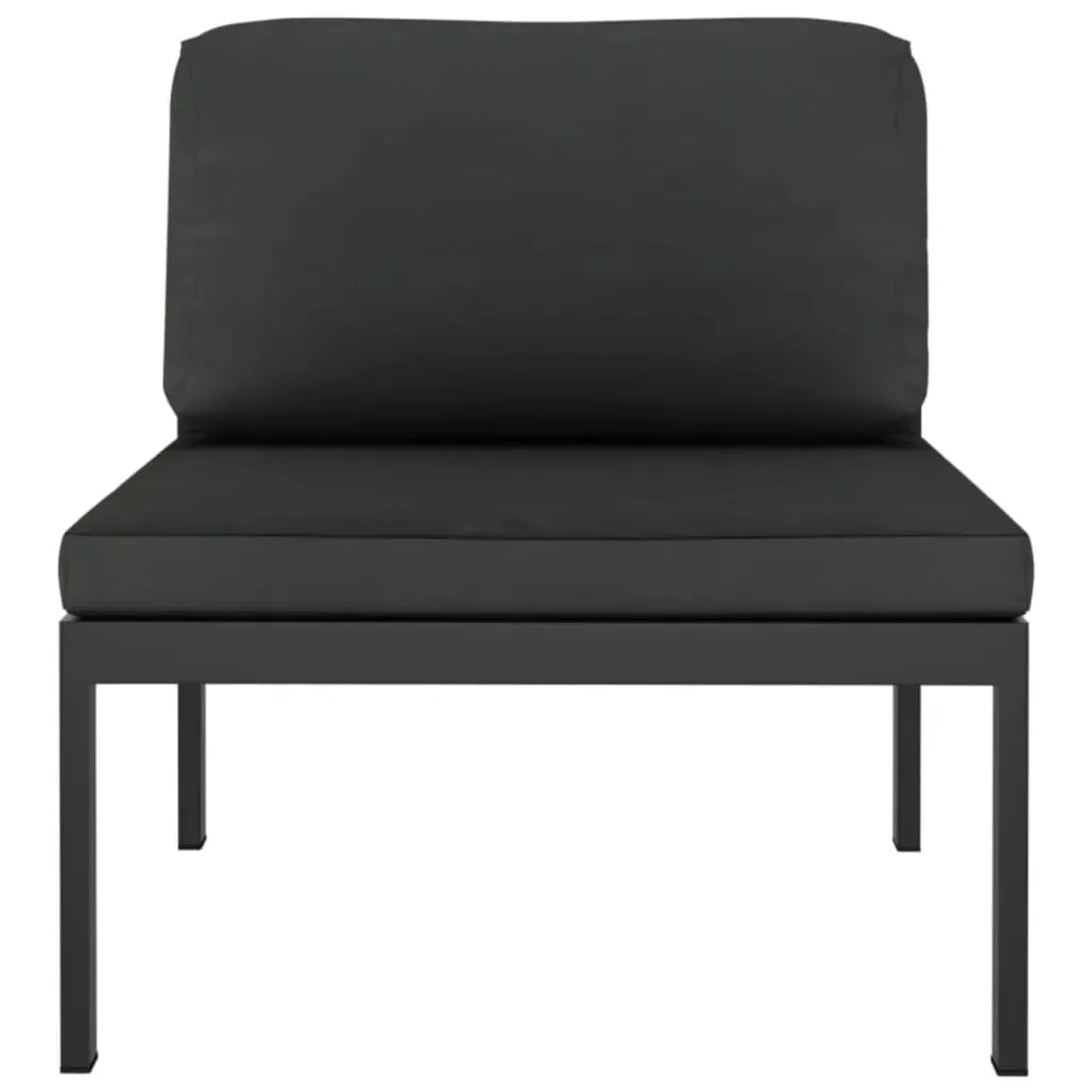 Garden Lounge Set with Cushions Aluminium Anthracite Price
