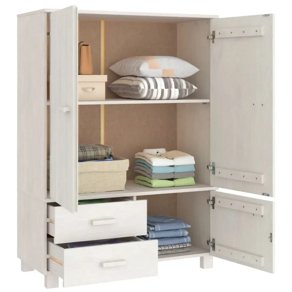 Wardrobe 99x45x137 cm Solid Wood Pine Price