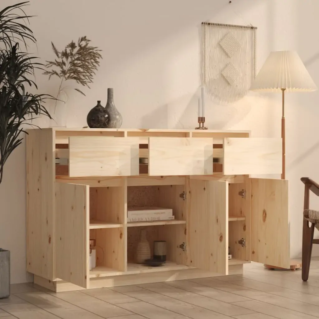 Sideboard 110x34x75 cm Solid Wood Pine Price