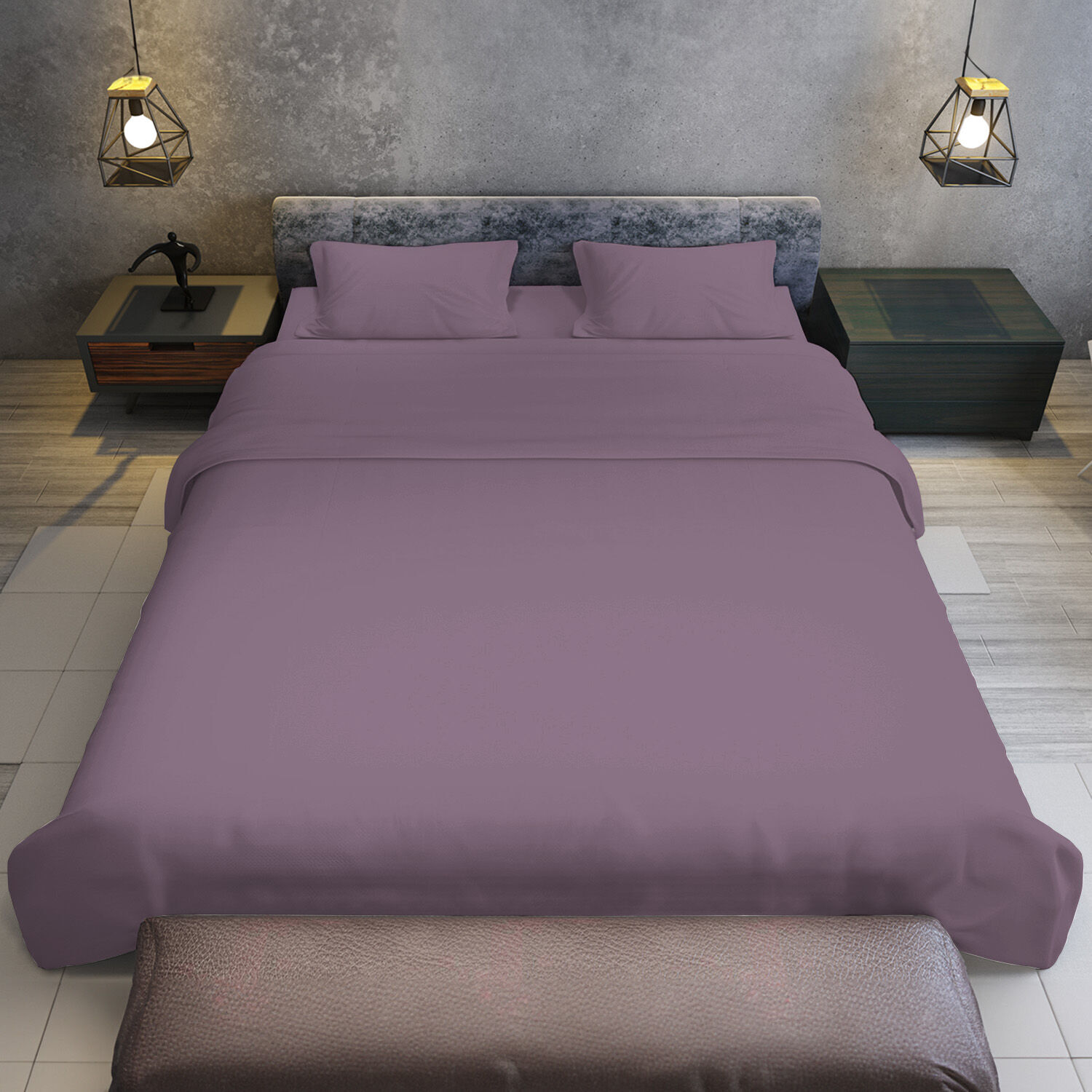Cotton microfibre 1000TC 4pc King sheet set Price