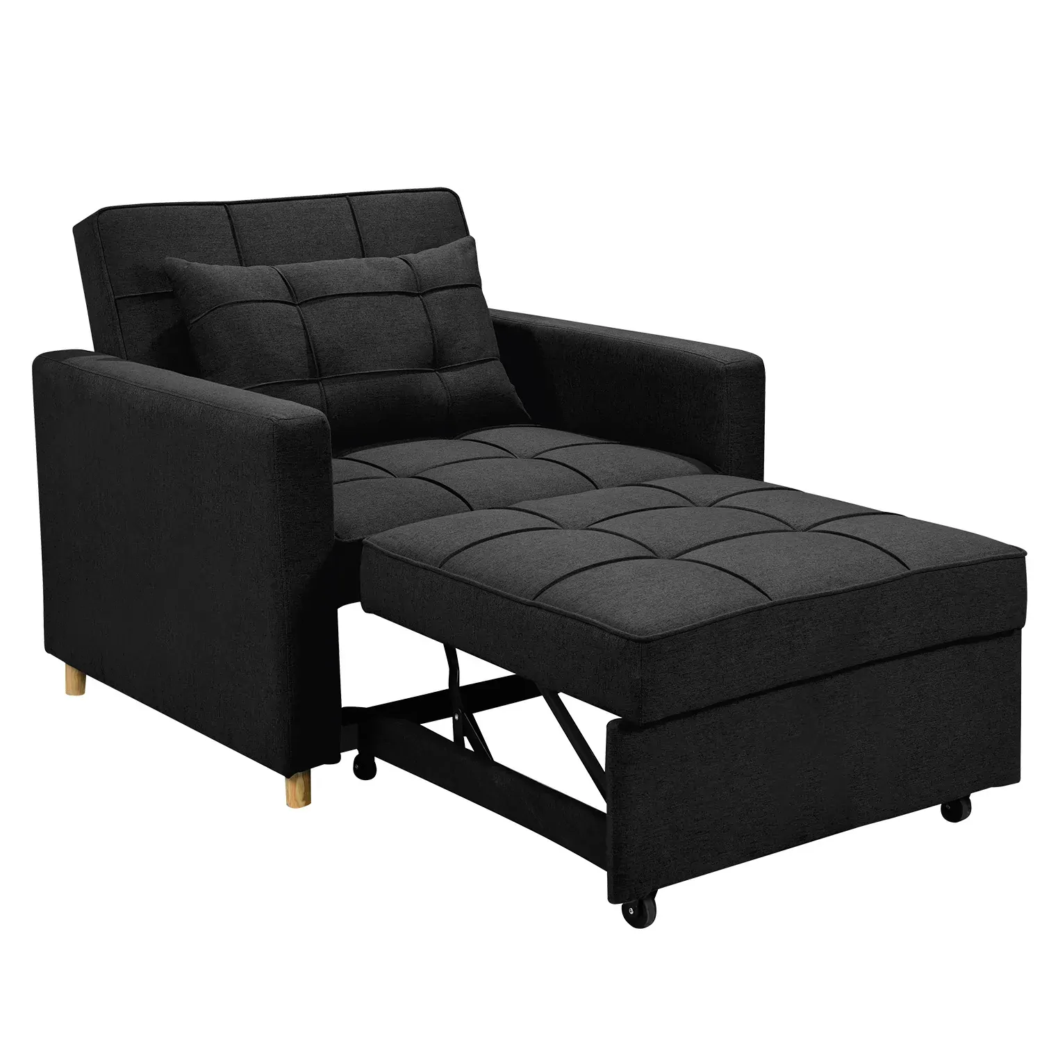 Suri 3-in-1 Convertible Lounge Chair Bed by Sarantino Price