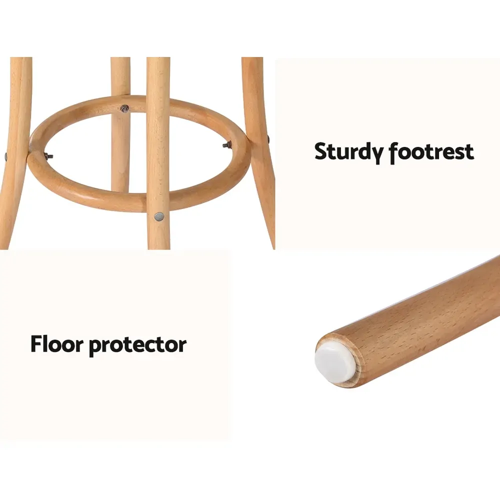 Bar Stools Wooden Stool Counter Chair Kitchen Barstools Rattan Seat. Price