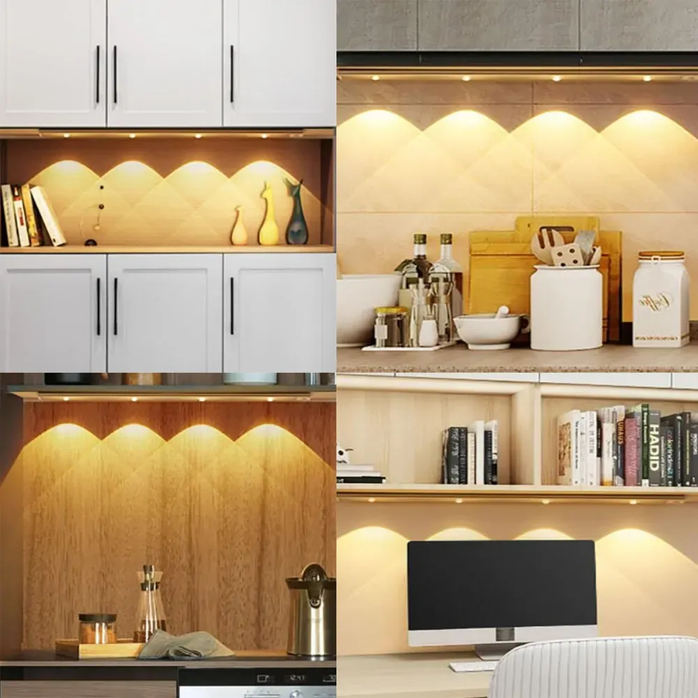 Wireless LED Closet Lights Motion Sensor PIR Induction Lamp Cabinet Lighting USB Price