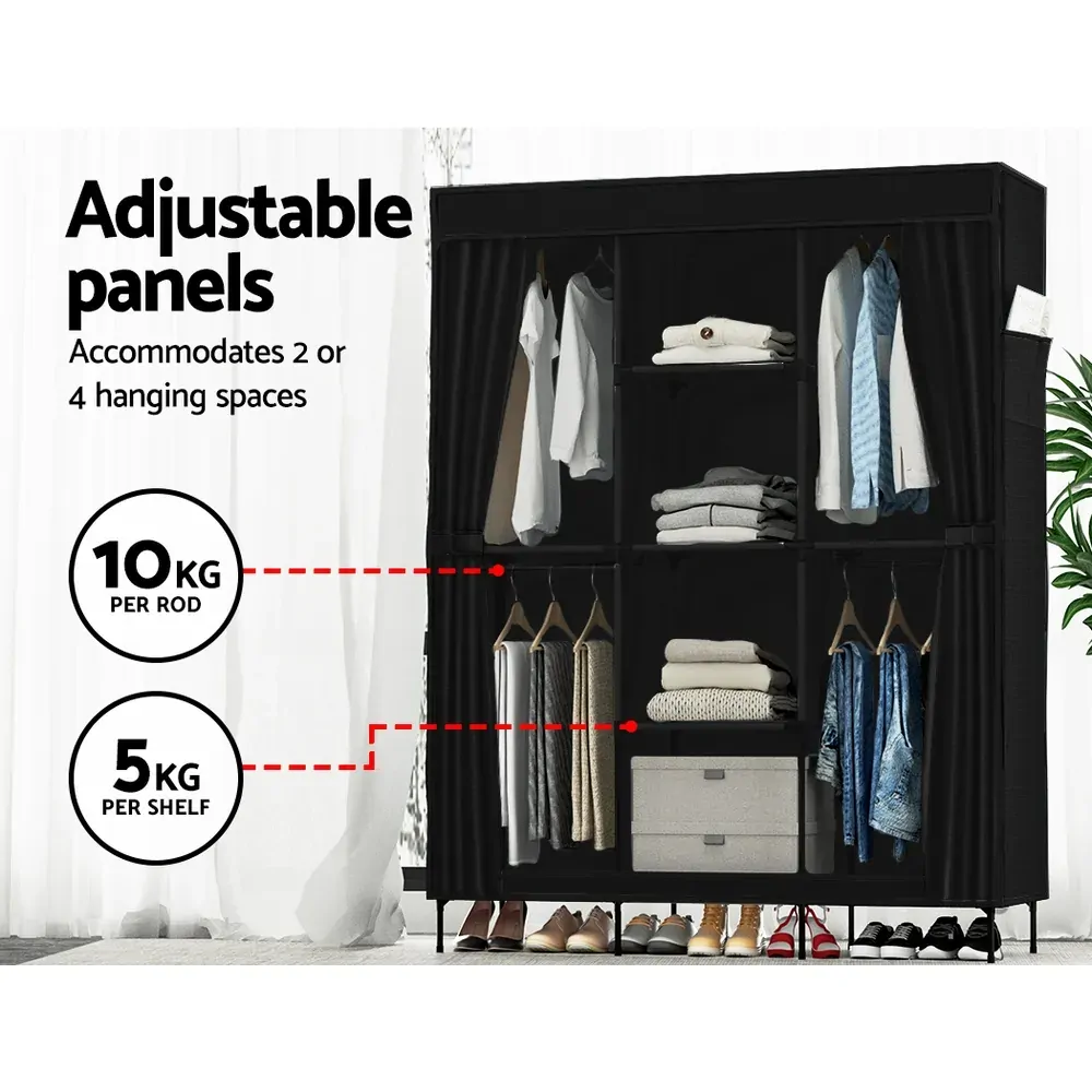 Clothes Wardrobe Closet Storage Large Portable Organiser with Shelf Price