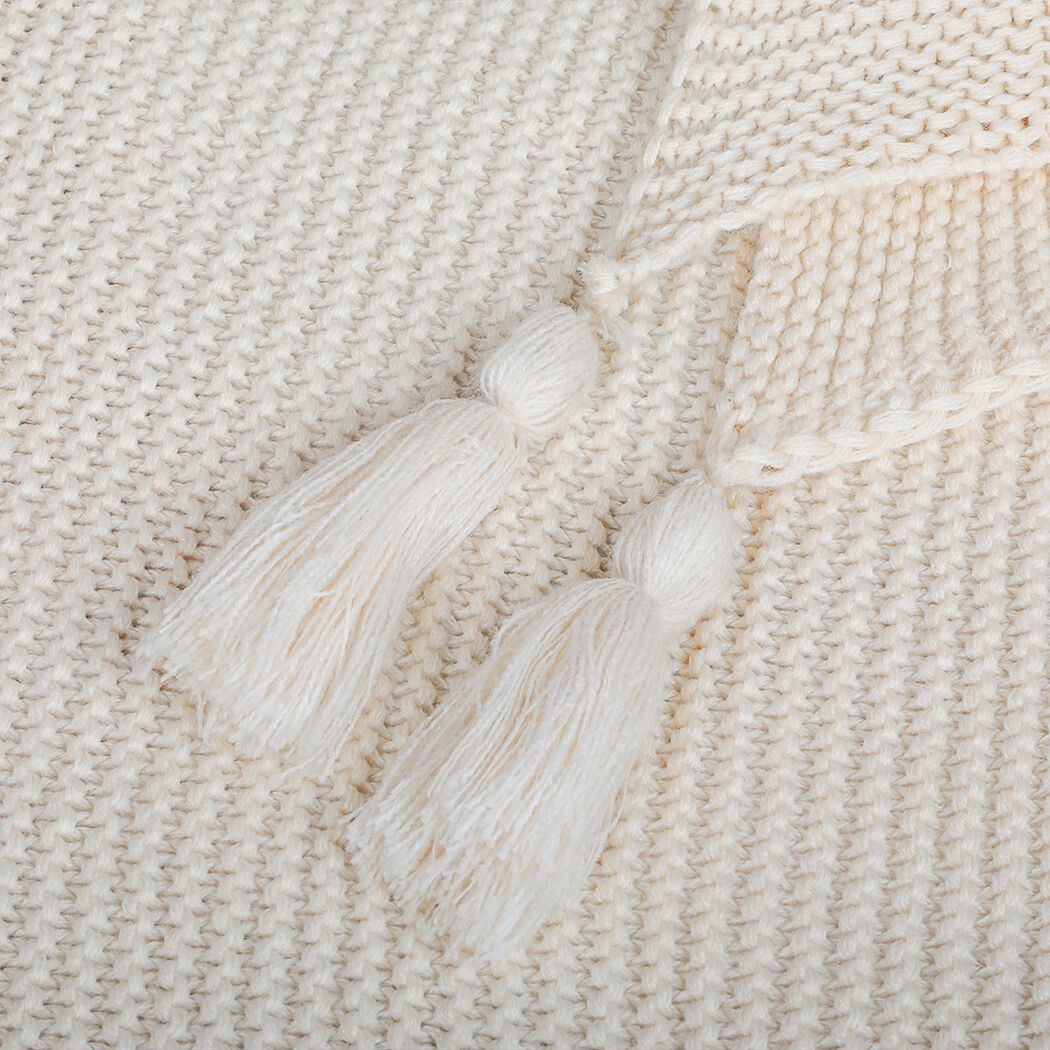 Knitting Throw Blanket Cushion Set Pillow Tassel Fringe Sofa Bed Price
