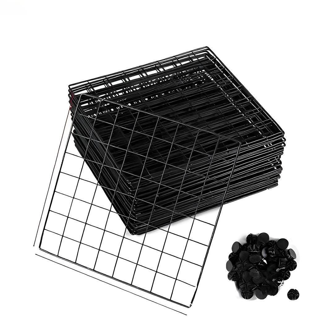 Black Portable 4-Cube 2 Column Storage Organiser Foldable DIY Modular Grid Space Saving Shelf Price