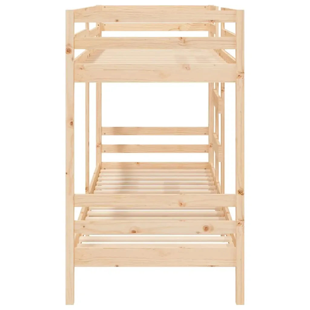 Bunk Bed 92x187 cm Solid Wood Pine Price