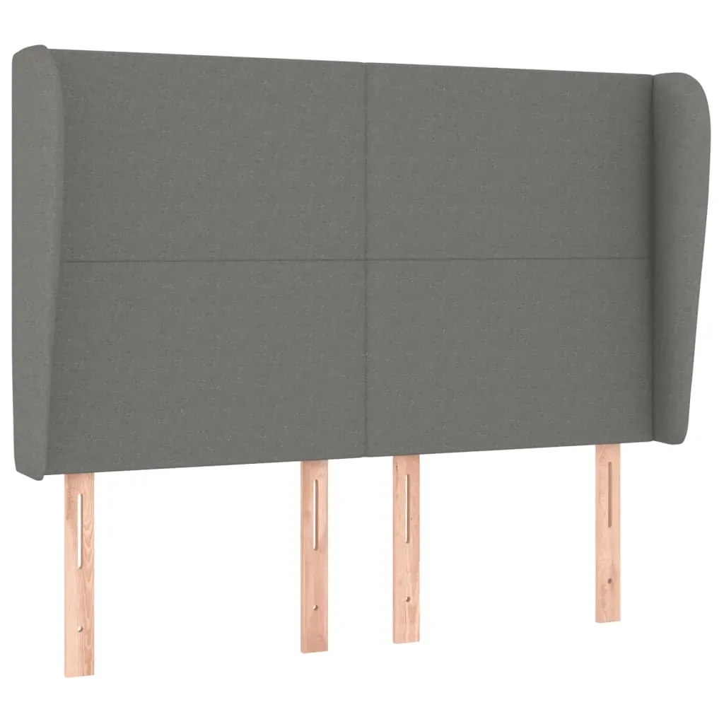Box Spring Bed with Mattress Dark Grey Fabric Price