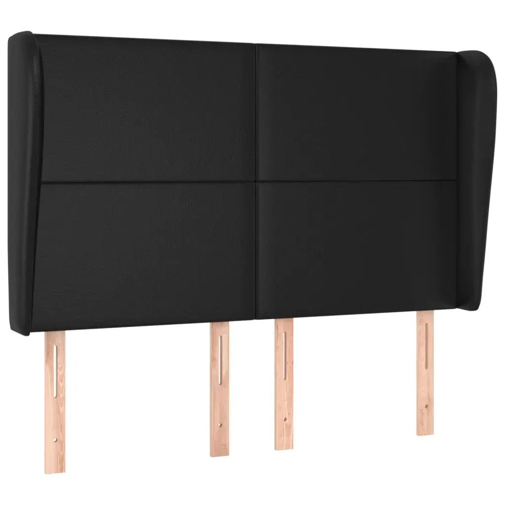 Box Spring Bed with Mattress Black Faux Leather Price