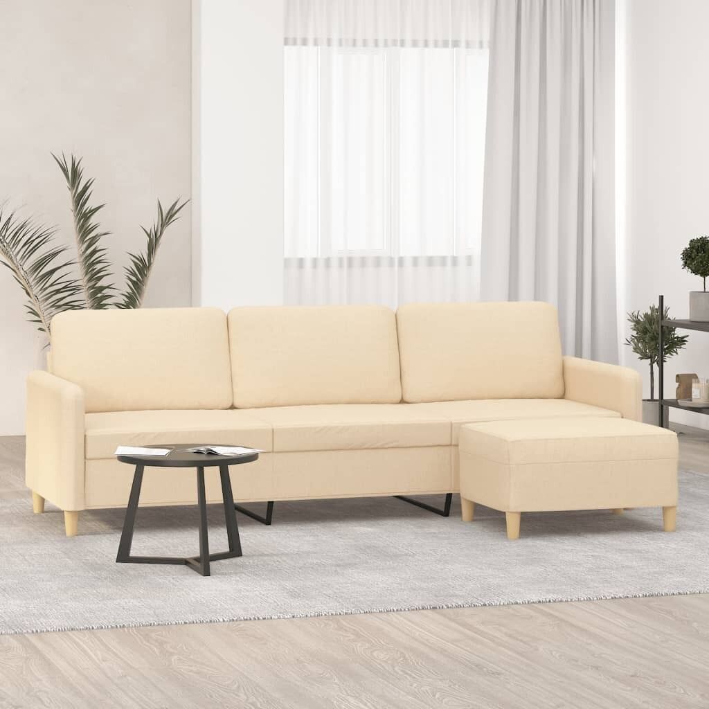 Hewitt 3-Seater Sofa with Footstool Fabric Price