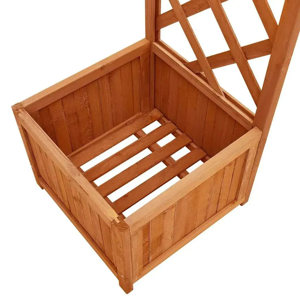Garden Pergola with Planter Solid Firwood Price