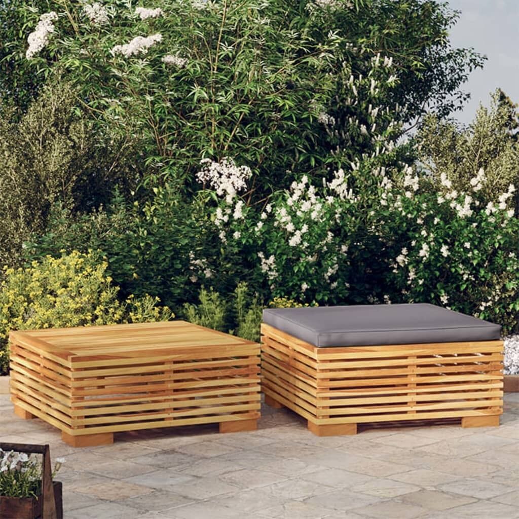 Garden Sofa with Cushions Solid Wood Teak Price