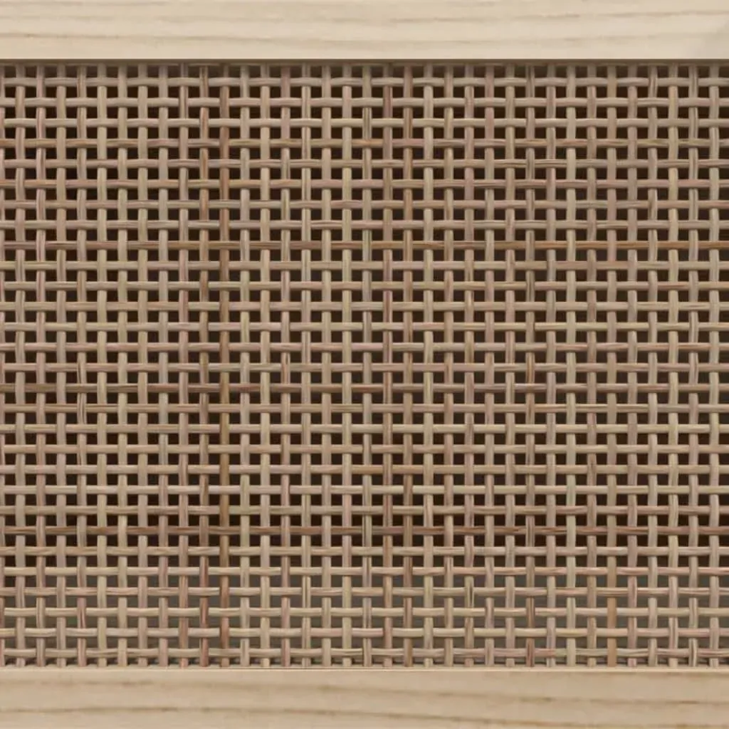 Fernhill TV Cabinet 80x30x40 cm Solid Wood Pine and Natural Rattan Price