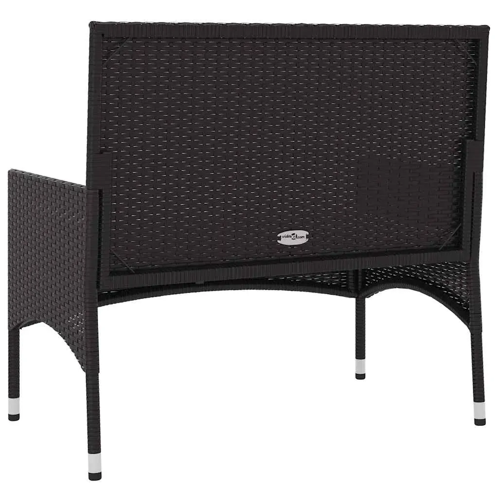 2-Seater Garden Bench with Cushions Poly Rattan Price