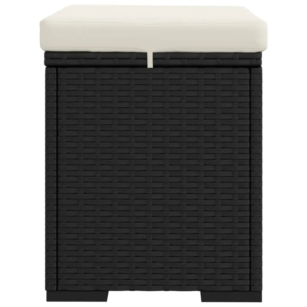 Ottoman with Cushion 40x30x40 cm Poly Rattan Price