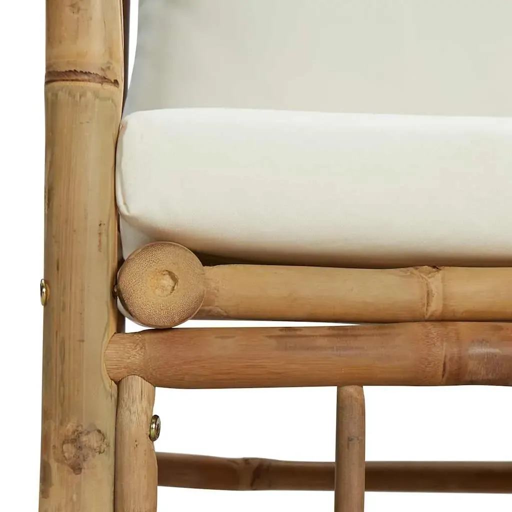 Garden Sofa with Cushions Bamboo Price