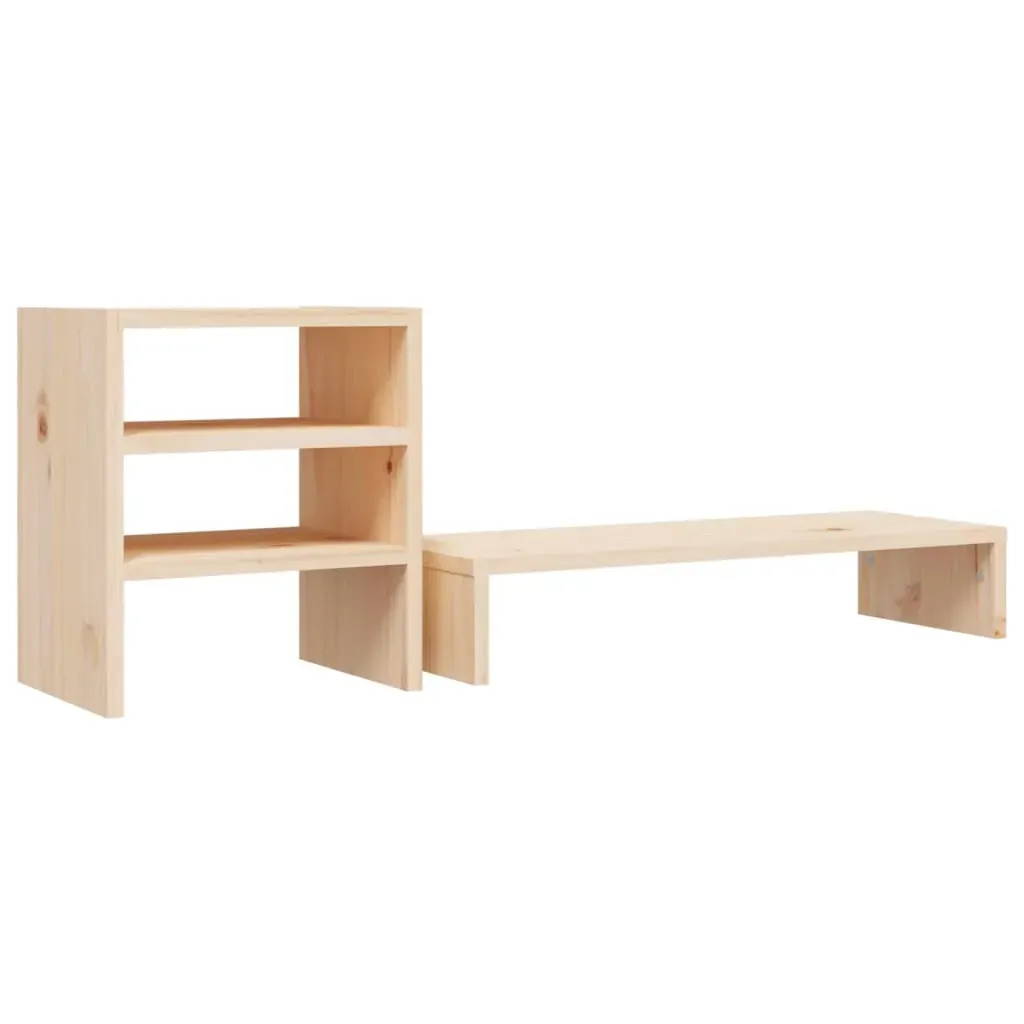 Monitor Stand 81x20x30 cm Solid Pine Wood Price
