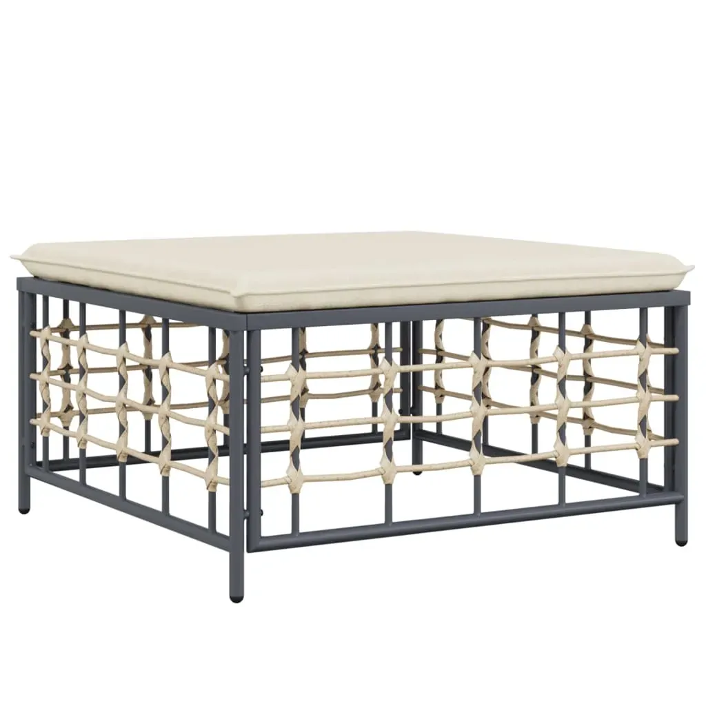 10 Piece Garden Lounge Set With Cushions Anthracite Poly Rattan Price