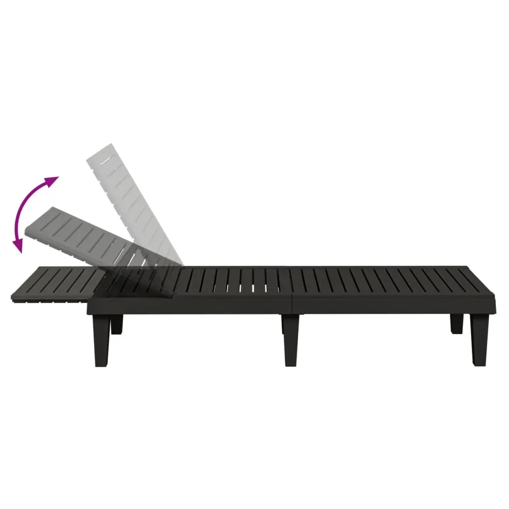 Sun Lounger 155x58x83 cm Polypropylene Price