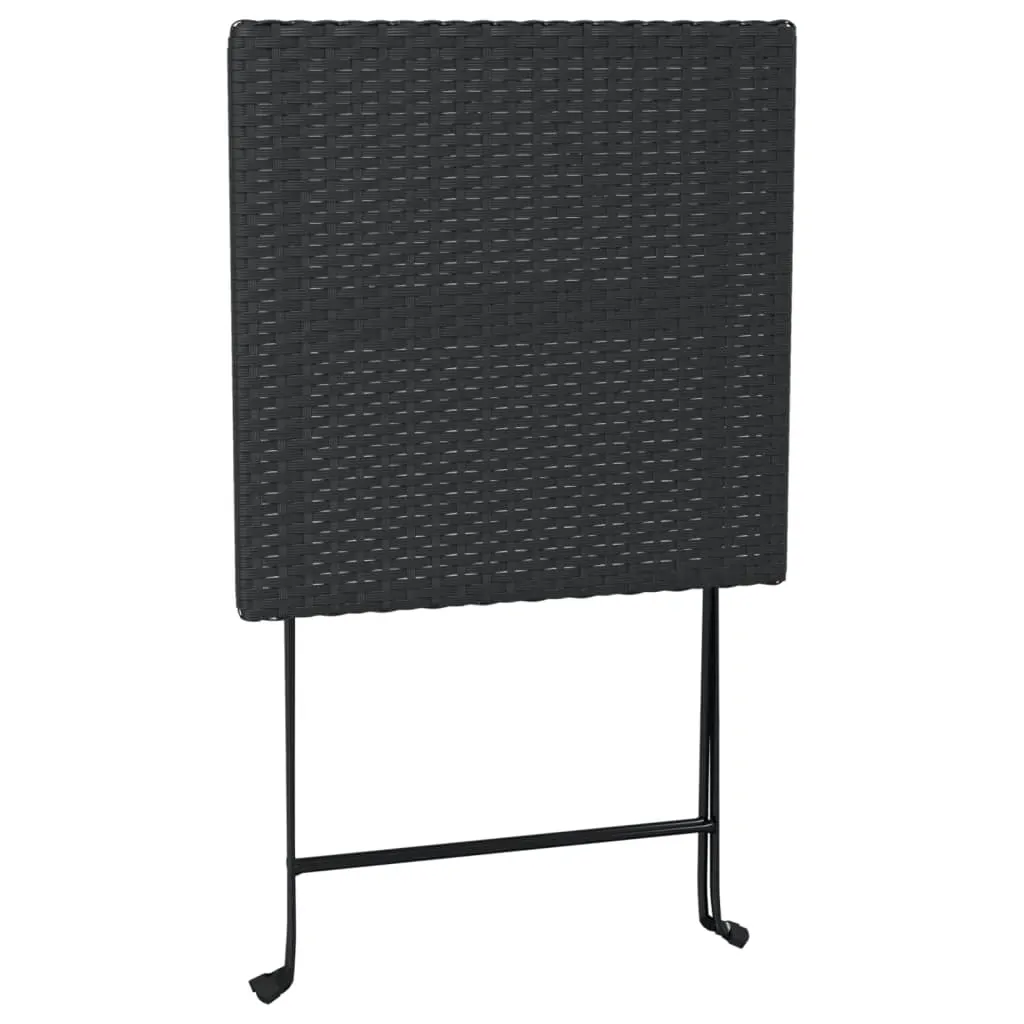 Folding Bistro Table 55x54x71 cm Poly Rattan Price