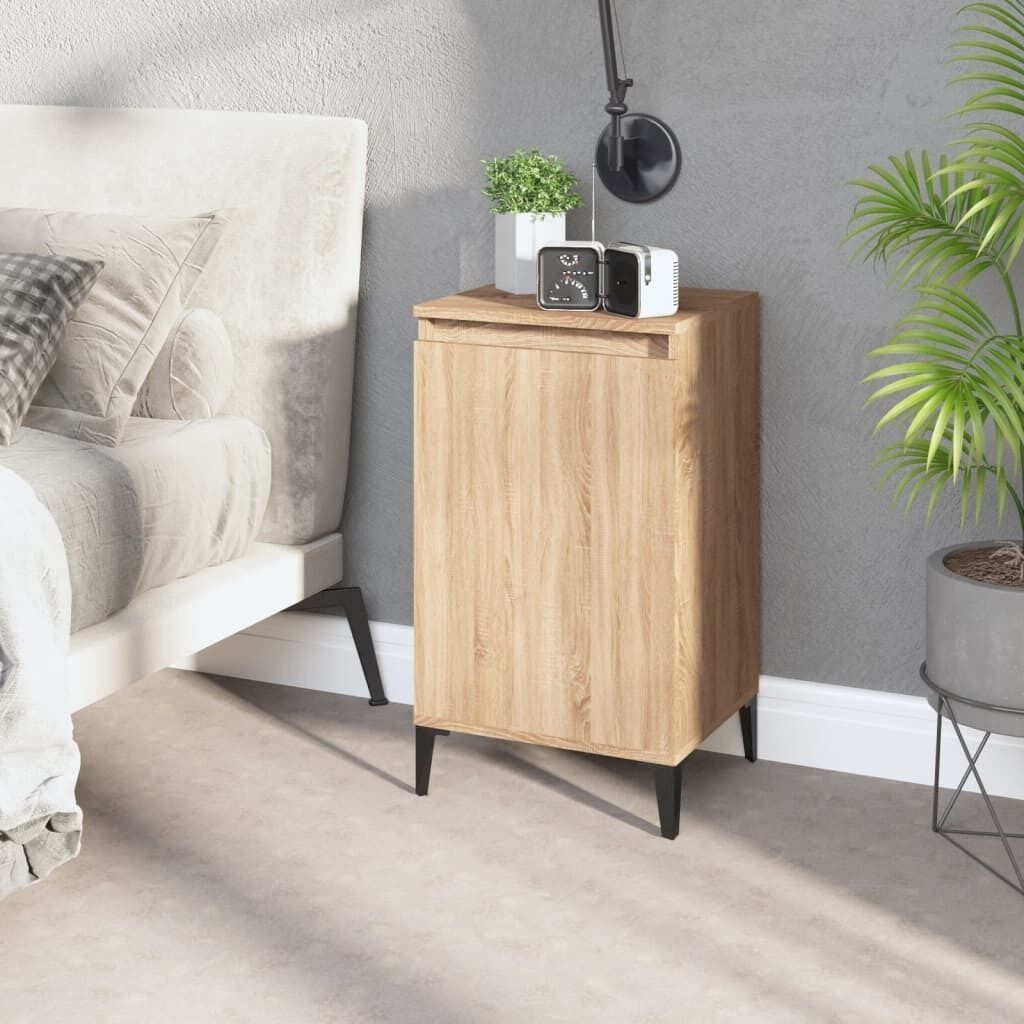 Bedside Cabinet White 40x35x70 cm Engineered Wood Price