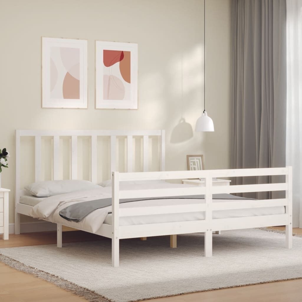 Bed Frame with Headboard Solid Wood Price