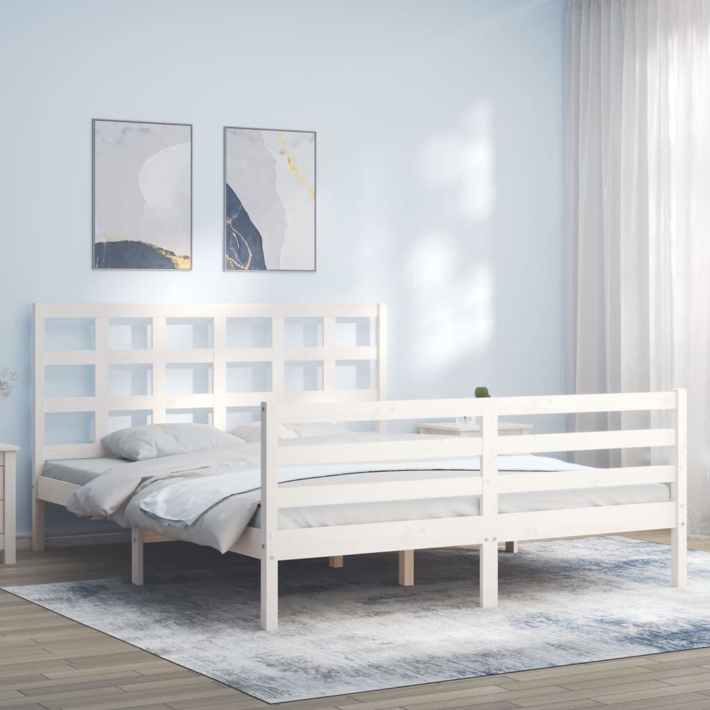 Bed Frame with Headboard Solid Wood Price