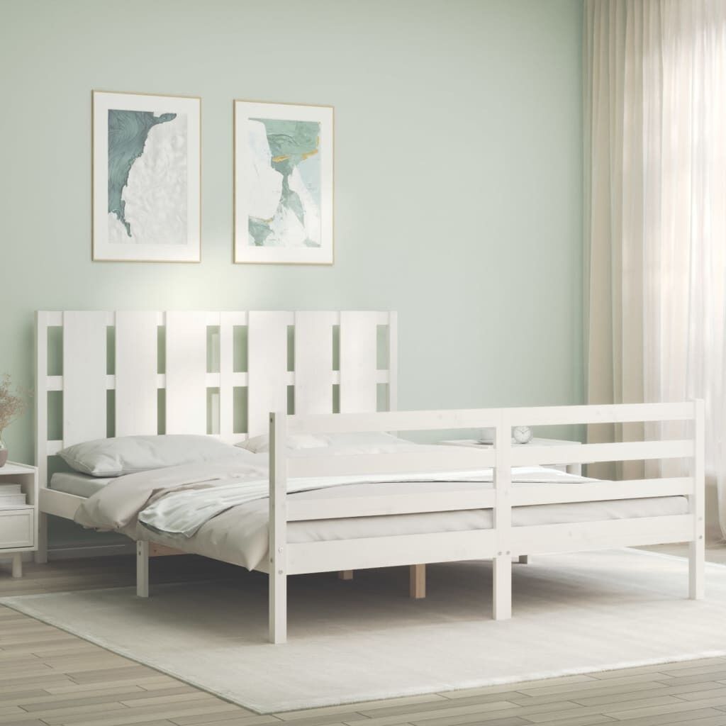 Bed Frame with Headboard Solid Wood Price