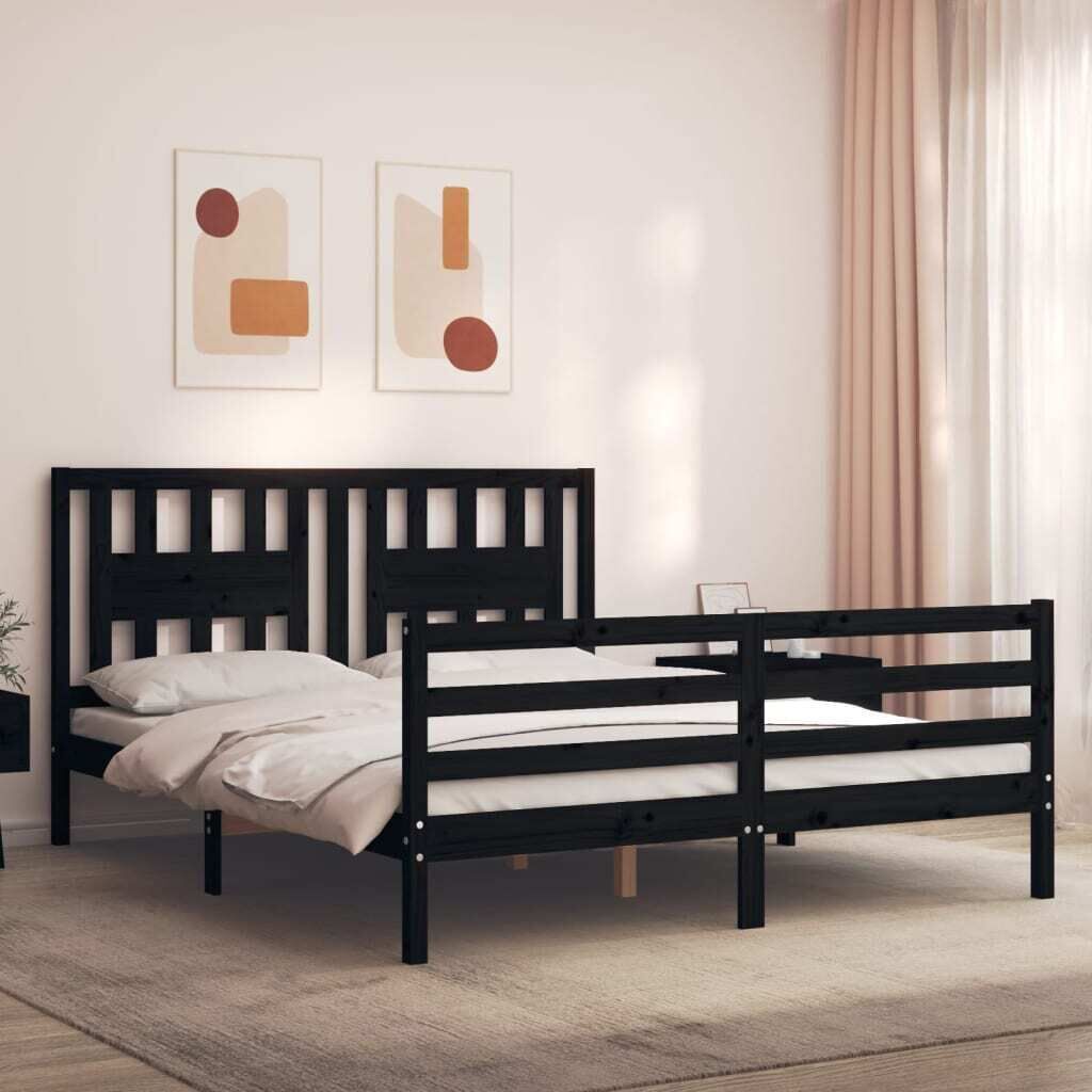 Bed Frame with Headboard Solid Wood Price