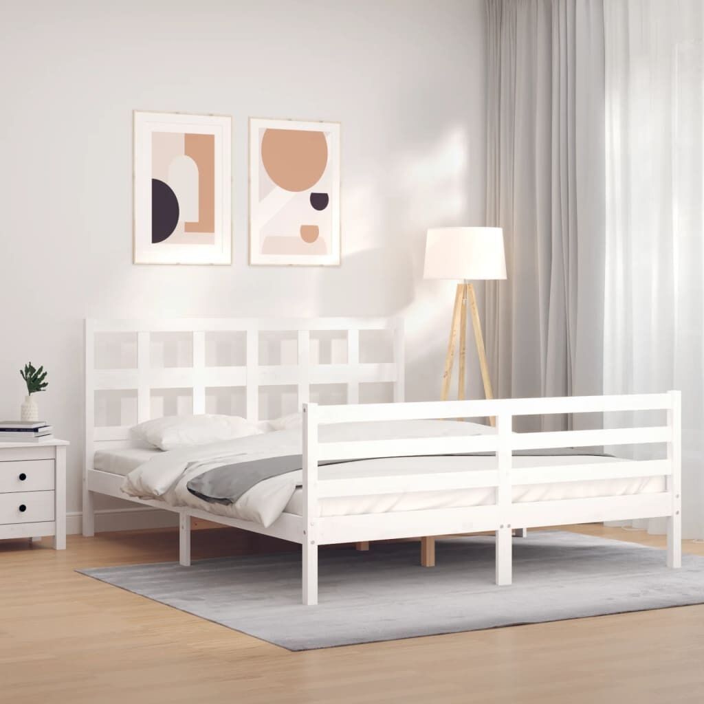 Bed Frame with Headboard Solid Wood Price