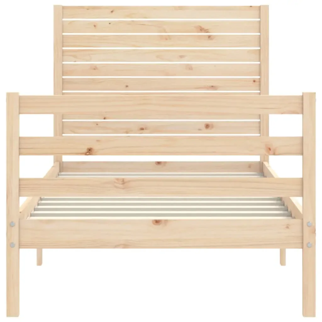 Bed Frame with Headboard Solid Wood Price