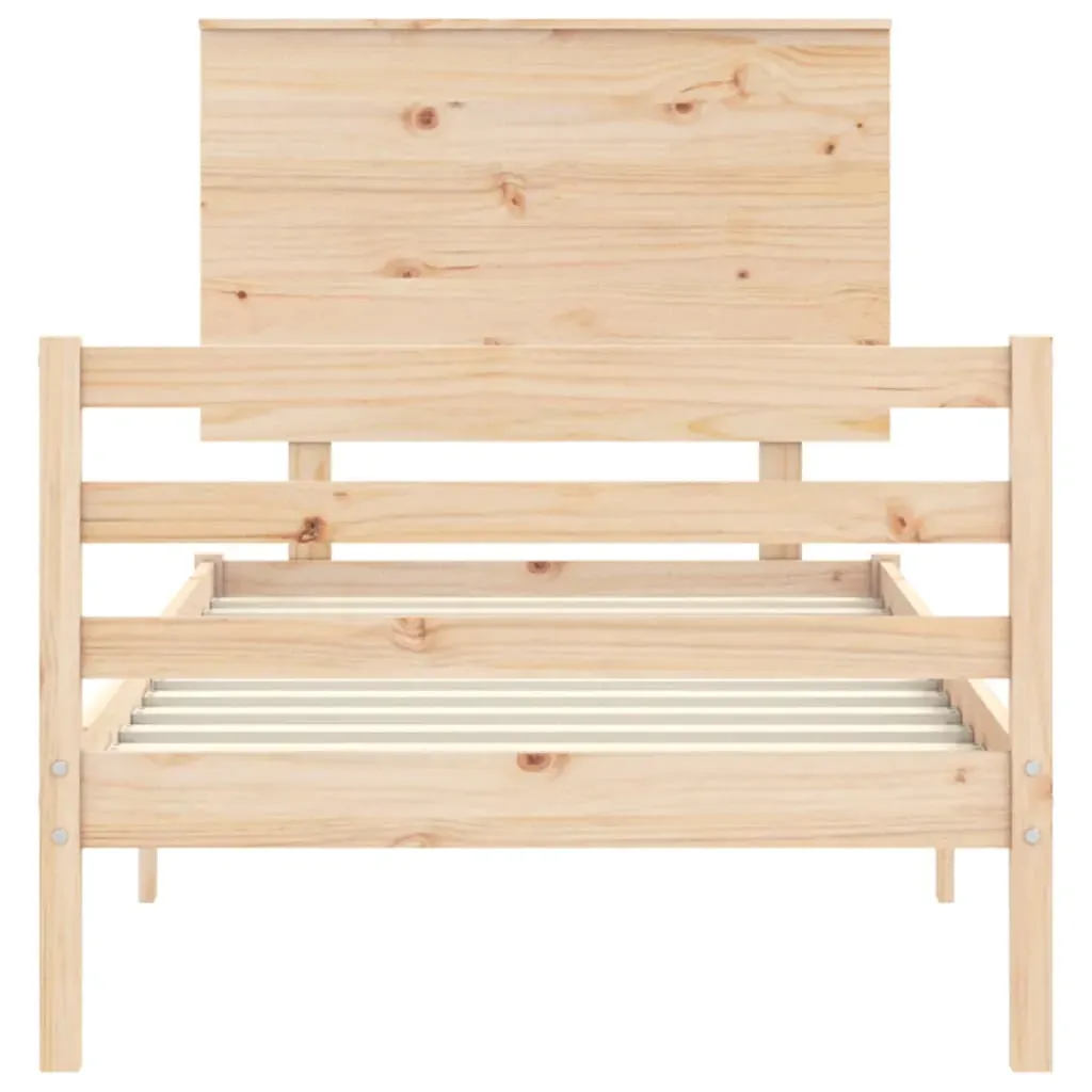 Bed Frame with Headboard Solid Wood Price